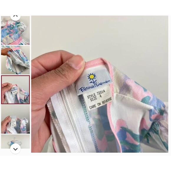 Florence Eiseman Vintage Floral Dress - Picture 13 of 13